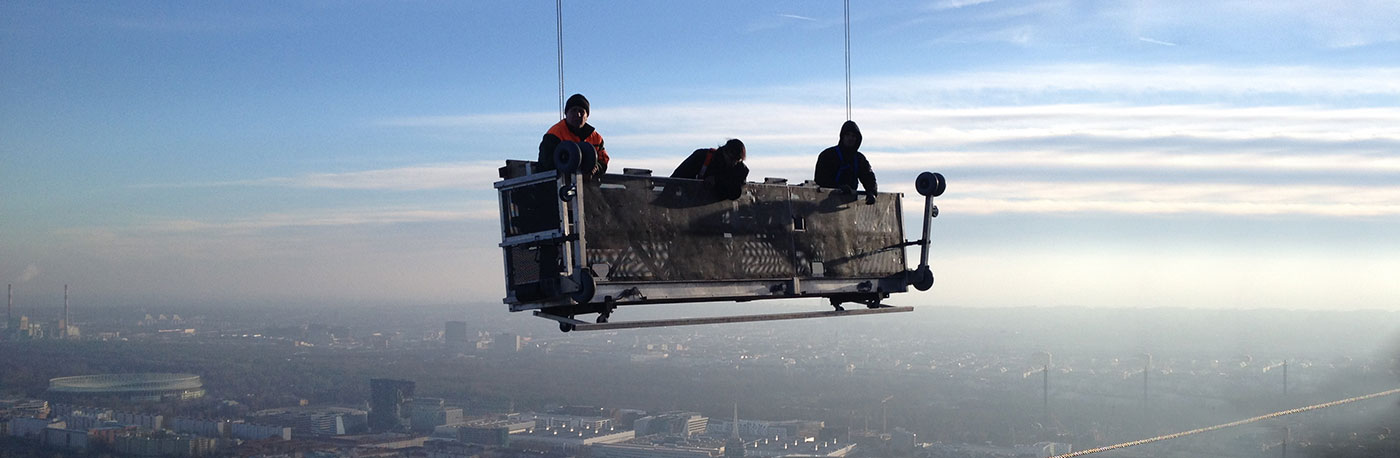Professionelle Fensterreinigung in extremen Höhen